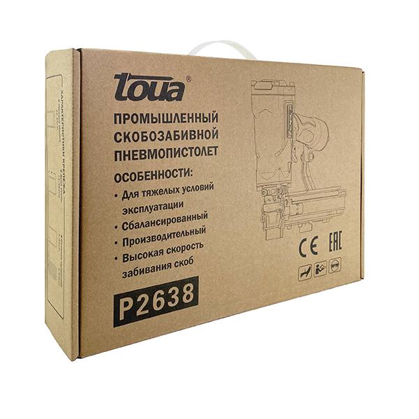 Скобозабивной пистолет пневматический Toua P2638 каркасный — фото 2