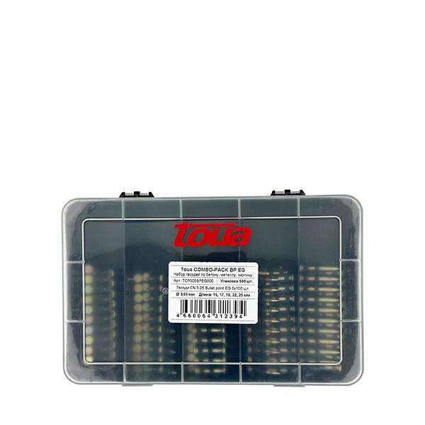 Набор гвоздей Toua СОMBO-PACK CN 2.7 EG, 500 шт в кейсе