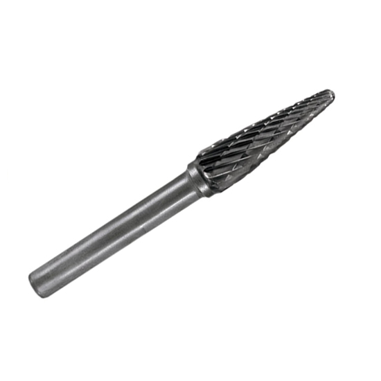 RODMIX Борфреза сфероконическая L 19х38 M08 двойная насечка