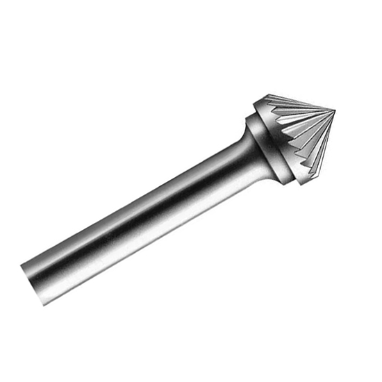RODMIX Борфреза коническая 90° K 19х13 M06 одинарная насечка